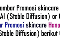 Cara Membuat Gambar Promosi skincare Hanasui Vitamin C Serum menggunakan AI (Stable Diffusion) berikut Contoh Prompt nya